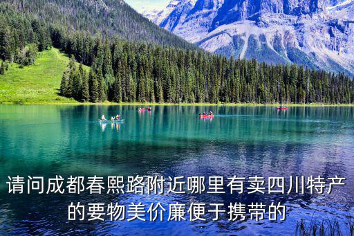 請問成都春熙路附近哪里有賣四川特產(chǎn)的要物美價廉便于攜帶的