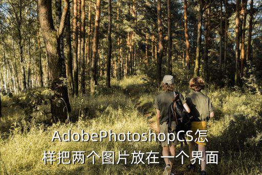 AdobePhotoshopCS怎樣把兩個圖片放在一個界面