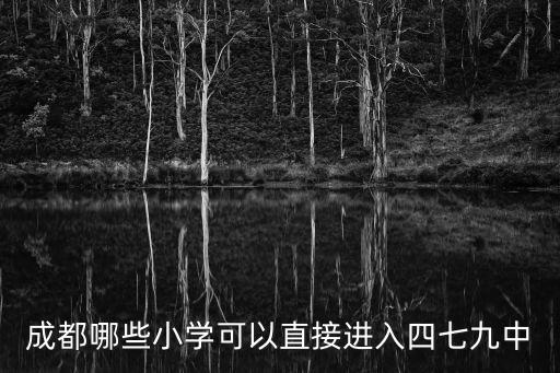 成都哪些小學可以直接進入四七九中
