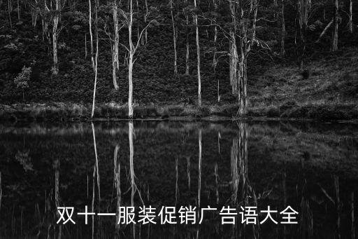 雙十一促銷廣告語，雙十一活動(dòng)廣告語
