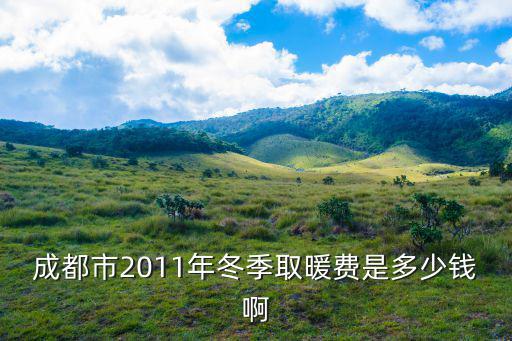 成都市2011年冬季取暖費是多少錢啊