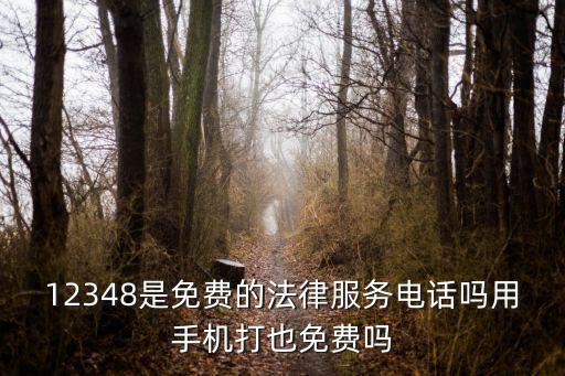 12348是免費(fèi)的法律服務(wù)電話嗎用手機(jī)打也免費(fèi)嗎