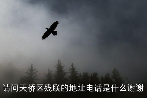 請問天橋區殘聯的地址電話是什么謝謝