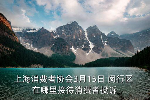 上海消費者協會3月15日 閔行區 在哪里接待消費者投訴