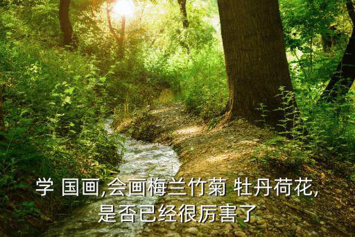 學(xué) 國畫,會畫梅蘭竹菊 牡丹荷花,是否已經(jīng)很厲害了