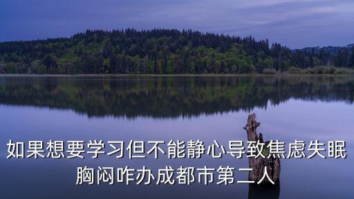如果想要學習但不能靜心導致焦慮失眠胸悶咋辦成都市第二人