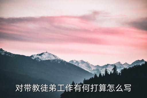 青藍工程徒弟工作計劃，師徒結對徒弟計劃