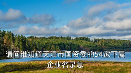 請(qǐng)問(wèn)誰(shuí)知道天津市國(guó)資委的54家下屬企業(yè)名錄急