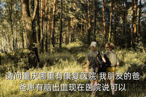 請問重慶哪里有康復(fù)醫(yī)院 我朋友的爸爸患有腦出血現(xiàn)在醫(yī)院說可以