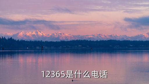 12365是什么電話號(hào)碼，1235812365是什么電話
