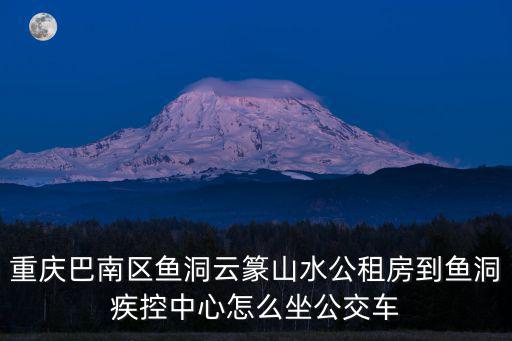 重慶市巴南區魚洞1105路線，重慶巴南區魚洞云篆山水公租房到魚洞疾控中心怎么坐公交車