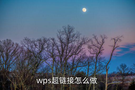 wps超鏈接怎么做