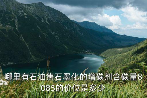 哪里有石油焦石墨化的增碳劑含碳量8085的價位是多少