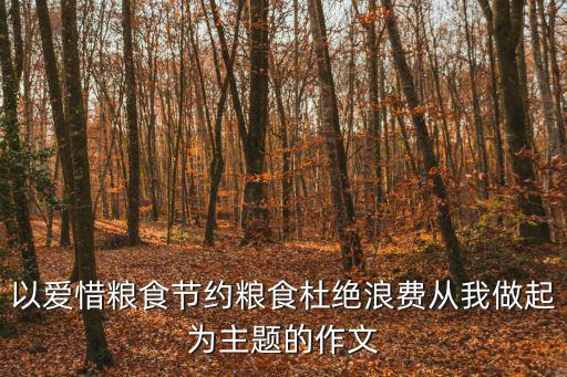 愛糧節糧作文，關于愛糧節糧的作文