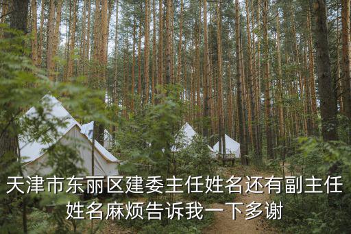 天津市東麗區(qū)建委主任姓名還有副主任姓名麻煩告訴我一下多謝