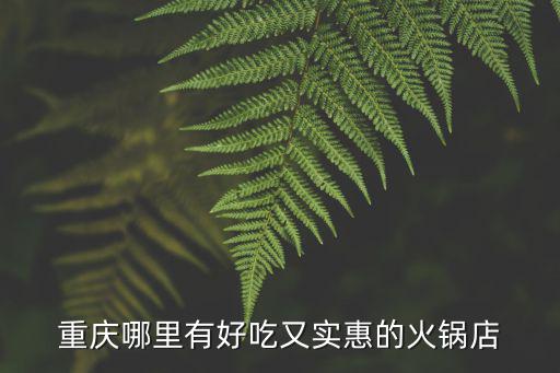 重慶市好吃又便宜的火鍋，重慶哪里有好吃又實(shí)惠的火鍋店