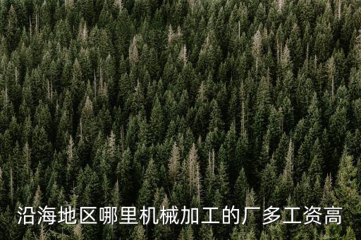 沿海地區哪里機械加工的廠多工資高