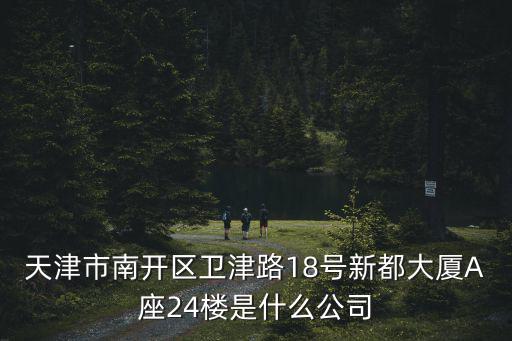 天津市南開區(qū)衛(wèi)津路18號(hào)新都大廈A座24樓是什么公司