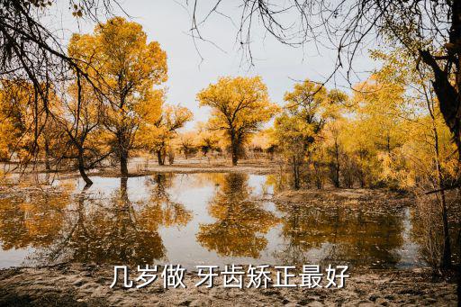 幾歲做 牙齒矯正最好