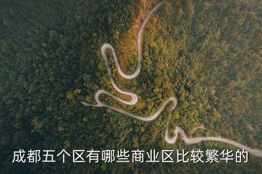 成都市大商圈排名，成都五個區有哪些商業區比較繁華的