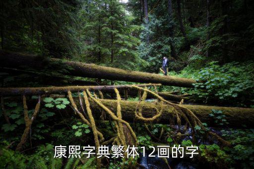 康熙字典繁體12畫的字