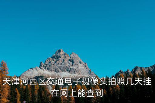 天津市河西區(qū)違章攝錄，天津交通違章攝錄查看地點