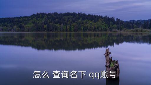怎么 查詢名下 qq賬號