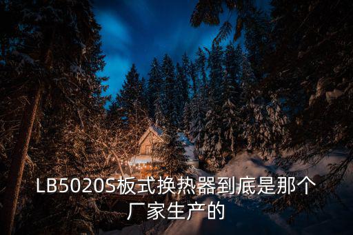 LB5020S板式換熱器到底是那個廠家生產的