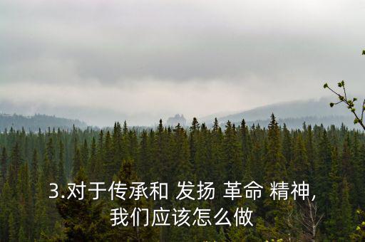 發揚自我革命精神,繼承和發揚革命精神我們應該具備哪些精神?