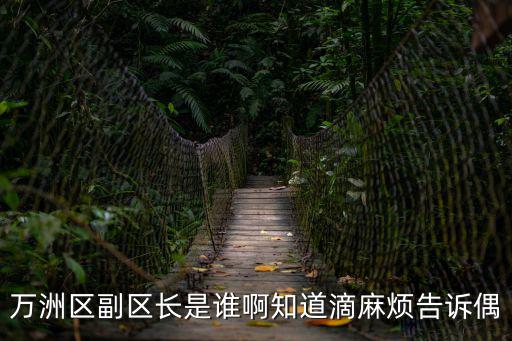 萬洲區副區長是誰啊知道滴麻煩告訴偶