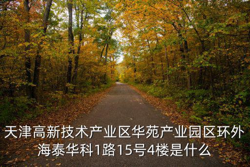 天津高新技術(shù)產(chǎn)業(yè)區(qū)華苑產(chǎn)業(yè)園區(qū)環(huán)外海泰華科1路15號(hào)4樓是什么