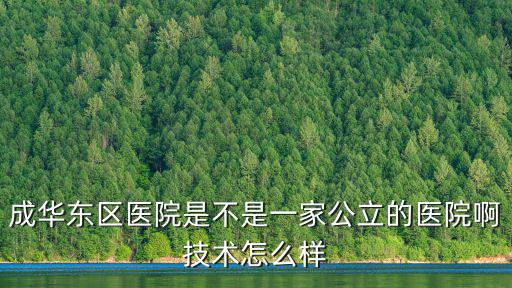 成華東區(qū)醫(yī)院是不是一家公立的醫(yī)院啊技術(shù)怎么樣