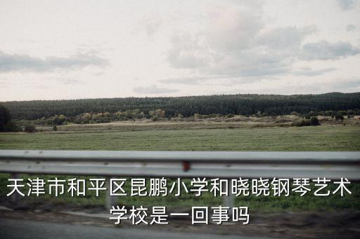 天津市和平區昆鵬小學和曉曉鋼琴藝術學校是一回事嗎