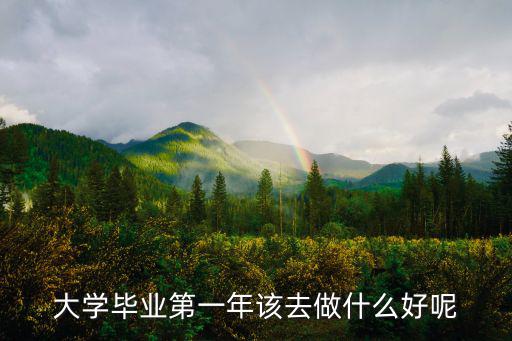 大學畢業第一年該去做什么好呢