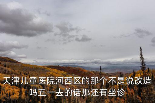 天津兒童醫(yī)院河西區(qū)的那個(gè)不是說(shuō)改造嗎五一去的話那還有坐診