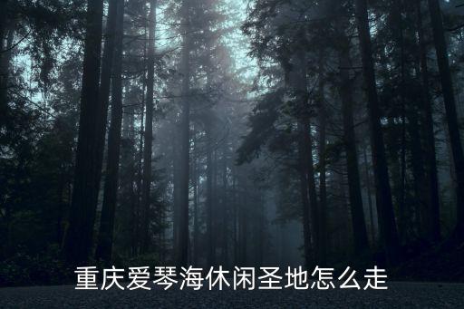 重慶愛琴海休閑圣地怎么走