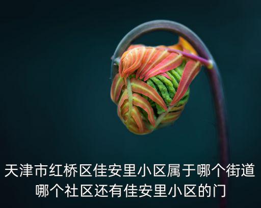 天津市紅橋區(qū)佳安里小區(qū)屬于哪個(gè)街道哪個(gè)社區(qū)還有佳安里小區(qū)的門