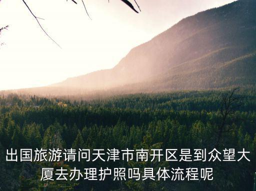 出國旅游請(qǐng)問天津市南開區(qū)是到眾望大廈去辦理護(hù)照嗎具體流程呢