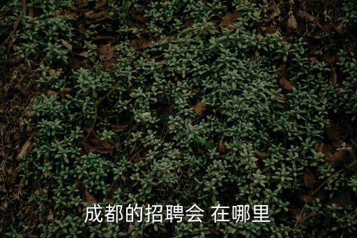 成都的招聘會 在哪里