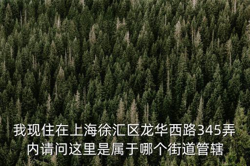 我現(xiàn)住在上海徐匯區(qū)龍華西路345弄內(nèi)請問這里是屬于哪個街道管轄