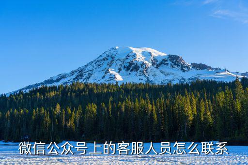 微信公眾號(hào)上的客服人員怎么聯(lián)系