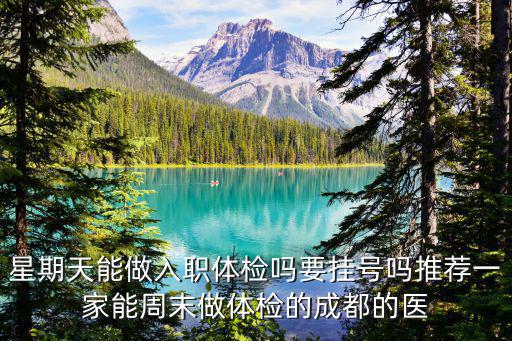 星期天能做入職體檢嗎要掛號嗎推薦一家能周末做體檢的成都的醫