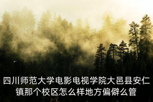 四川師范大學(xué)電影電視學(xué)院大邑縣安仁鎮(zhèn)那個(gè)校區(qū)怎么樣地方偏僻么管