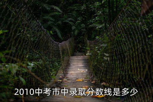 2010中考市中錄取分數線是多少
