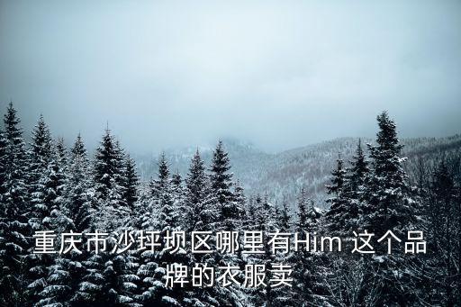 重慶市沙坪壩區(qū)哪里有Him 這個(gè)品牌的衣服賣