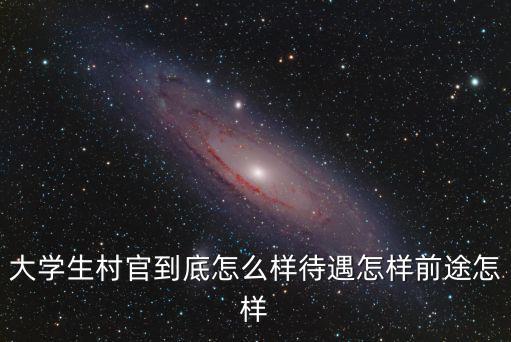 大學生村官到底怎么樣待遇怎樣前途怎樣