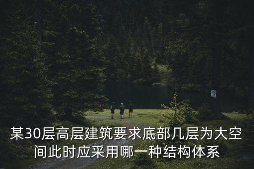 天津市矩形鋼管混凝土節點技術規程 pdf，某30層高層建筑要求底部幾層為大空間此時應采用哪一種結構體系