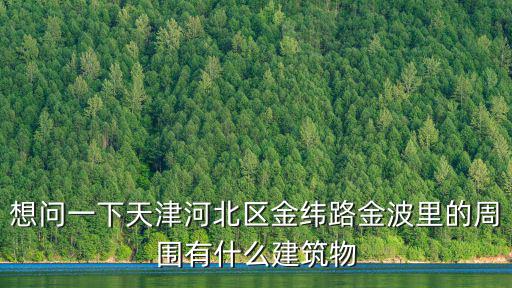 想問(wèn)一下天津河北區(qū)金緯路金波里的周圍有什么建筑物