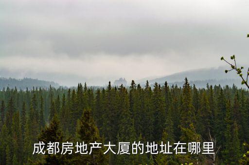 成都房地產大廈的地址在哪里