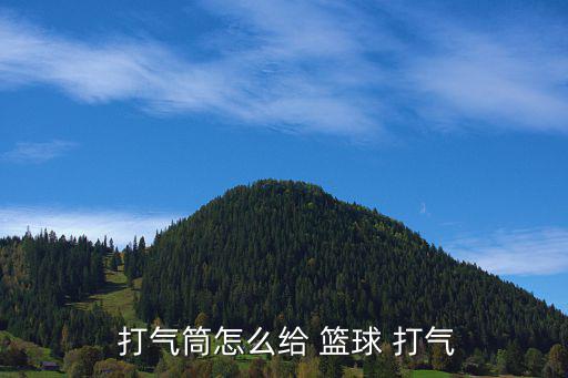  打氣筒怎么給 籃球 打氣
